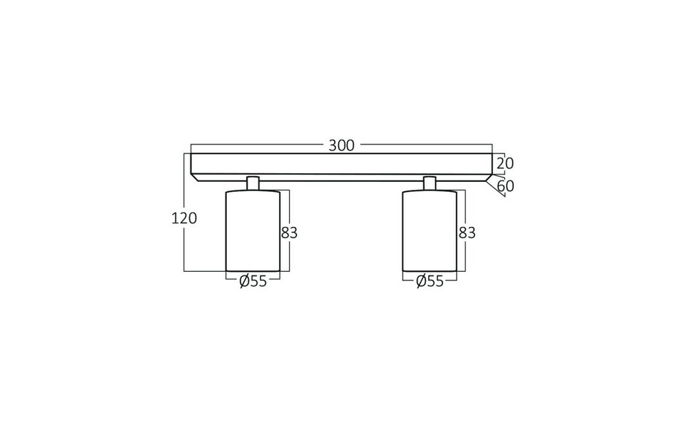 HLW LED LED Plafondspot - Brinton Betin - GU10 Fitting - 2-lichts - Rond - Mat Zwart - Kantelbaar - Aluminium - Philips - CorePro 830 36D - 7W - Warm Wit 3000K HLW LED LED Plafondspot - Brinton Betin - GU10 Fitting - 2-lichts - Rond - Mat Zwart - Kantelbaar - Aluminium - Philips - CorePro 830 36D - 7W - Warm Wit 3000K