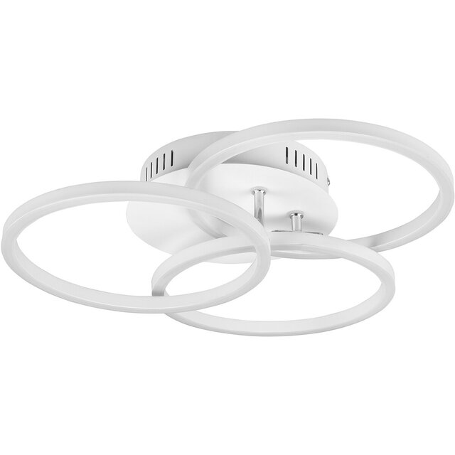 HLW LED LED Plafondlamp - Plafondverlichting - Trion Corcol - 27W - Aanpasbare Kleur - Rond - Mat Wit - Aluminium HLW LED LED Plafondlamp - Plafondverlichting - Trion Corcol - 27W - Aanpasbare Kleur - Rond - Mat Wit - Aluminium