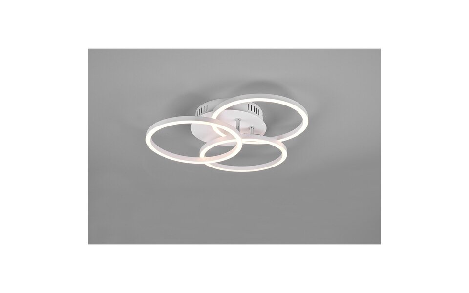 HLW LED LED Plafondlamp - Plafondverlichting - Trion Corcol - 27W - Aanpasbare Kleur - Rond - Mat Wit - Aluminium HLW LED LED Plafondlamp - Plafondverlichting - Trion Corcol - 27W - Aanpasbare Kleur - Rond - Mat Wit - Aluminium