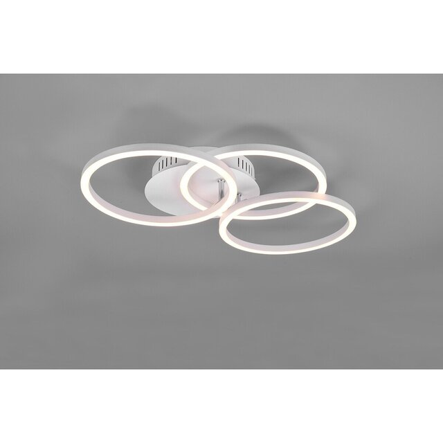 HLW LED LED Ceiling Lamp - Ceiling Lighting - Trion Corcol - 27W - Adjustable Color - Round - Matte White - Aluminum HLW LED LED Ceiling Lamp - Ceiling Lighting - Trion Corcol - 27W - Adjustable Color - Round - Matte White - Aluminum