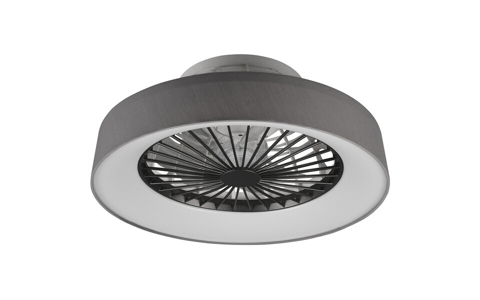 HLW LED LED Ceiling Light with Fan - Ceiling Fan - Trion Farali - 30W - Adjustable Color - Remote Control - Dimmable - Round - Matte Gray - Plastic HLW LED LED Ceiling Light with Fan - Ceiling Fan - Trion Farali - 30W - Adjustable Color - Remote Control - Dimmable - Round - Matte Gray - Plastic