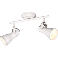Trion Sanita LED Ceiling Spotlight 2-light points Antique White E14