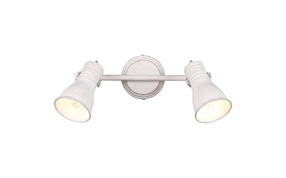 HLW LED LED Ceiling Spotlight - Ceiling Lighting - Trion Sanita - E14 Fitting - 2 Lights - Rectangular - Antique White - Aluminum