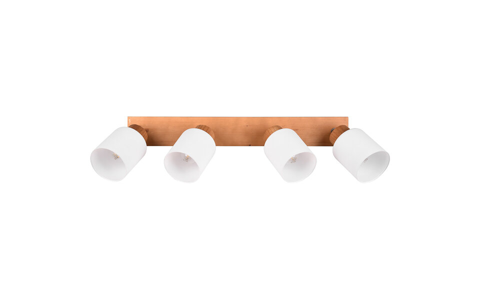 HLW LED LED Ceiling Spotlight - Ceiling Lighting - Trion Asmara - E14 Fitting - 4 Lights - Rectangular - Matte Brown - Wood HLW LED LED Ceiling Spotlight - Ceiling Lighting - Trion Asmara - E14 Fitting - 4 Lights - Rectangular - Matte Brown - Wood