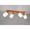 HLW LED LED Ceiling Spotlight - Ceiling Lighting - Trion Asmara - E14 Fitting - 4 Lights - Rectangular - Matte Brown - Wood HLW LED LED Ceiling Spotlight - Ceiling Lighting - Trion Asmara - E14 Fitting - 4 Lights - Rectangular - Matte Brown - Wood