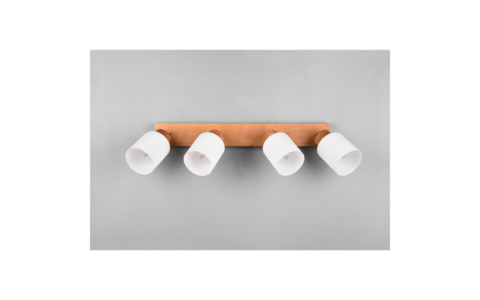 HLW LED LED Ceiling Spotlight - Ceiling Lighting - Trion Asmara - E14 Fitting - 4 Lights - Rectangular - Matte Brown - Wood HLW LED LED Ceiling Spotlight - Ceiling Lighting - Trion Asmara - E14 Fitting - 4 Lights - Rectangular - Matte Brown - Wood