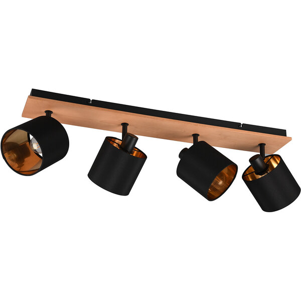 HLW LED LED Plafondspot - Plafondverlichting - Trion Torry - E14 Fitting - 4-lichts - Rechthoek - Mat Bruin - Aluminium HLW LED LED Plafondspot - Plafondverlichting - Trion Torry - E14 Fitting - 4-lichts - Rechthoek - Mat Bruin - Aluminium