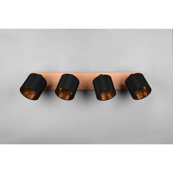 HLW LED LED Plafondspot - Plafondverlichting - Trion Torry - E14 Fitting - 4-lichts - Rechthoek - Mat Bruin - Aluminium HLW LED LED Plafondspot - Plafondverlichting - Trion Torry - E14 Fitting - 4-lichts - Rechthoek - Mat Bruin - Aluminium