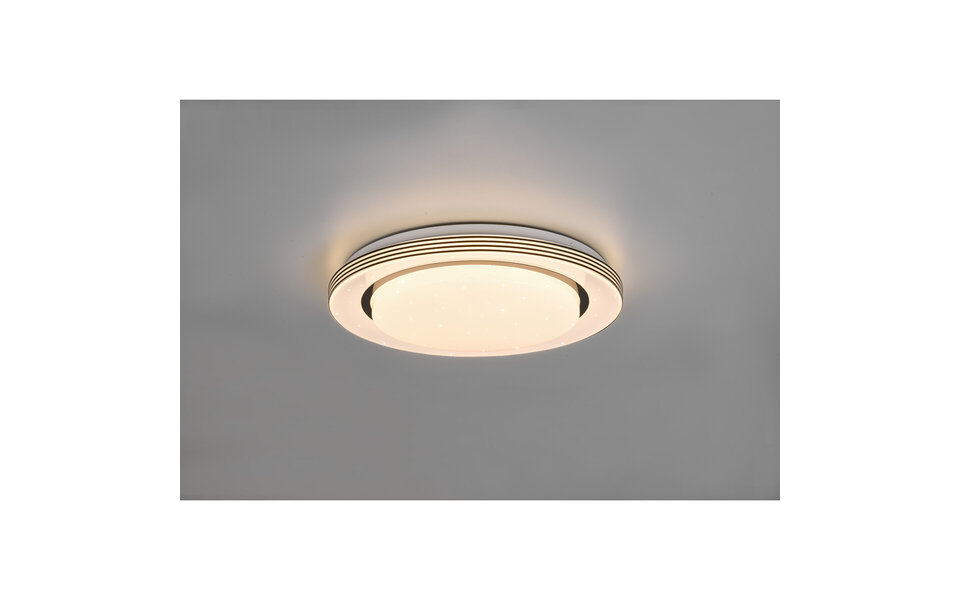 HLW LED LED Plafondlamp - Plafondverlichting - Trion Atras - 18W - Aanpasbare Kleur - Afstandsbediening - Dimbaar - Sterlicht - Rond - Mat Zwart - Kunststof HLW LED LED Plafondlamp - Plafondverlichting - Trion Atras - 18W - Aanpasbare Kleur - Afstandsbediening - Dimbaar - Sterlicht - Rond - Mat Zwart - Kunststof