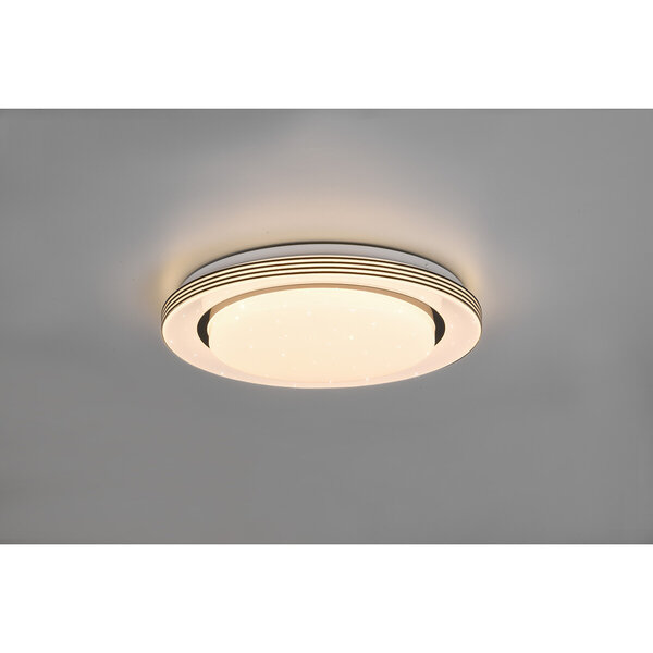 HLW LED LED Plafondlamp - Plafondverlichting - Trion Atras - 18W - Aanpasbare Kleur - Afstandsbediening - Dimbaar - Sterlicht - Rond - Mat Zwart - Kunststof HLW LED LED Plafondlamp - Plafondverlichting - Trion Atras - 18W - Aanpasbare Kleur - Afstandsbediening - Dimbaar - Sterlicht - Rond - Mat Zwart - Kunststof