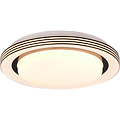 LED Plafondlamp - Plafondverlichting - Trion Atras - 10.5W - Aanpasbare Kleur - Afstandsbediening - Dimbaar - Sterlicht - Rond - Mat Zwart - Kunststof