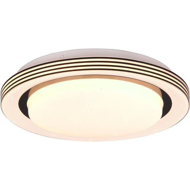 Trion Atras LED plafondlamp mat zwart dimbaar 3000-6000K Verlichting per ruimte