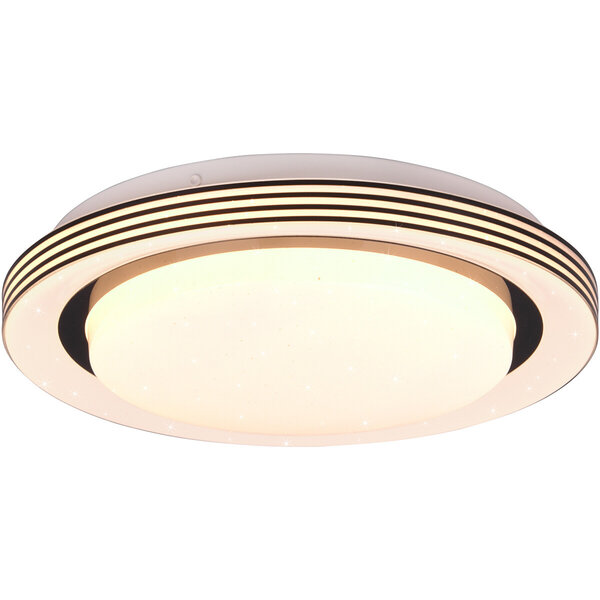 HLW LED LED Plafondlamp - Plafondverlichting - Trion Atras - 10.5W - Aanpasbare Kleur - Afstandsbediening - Dimbaar - Sterlicht - Rond - Mat Zwart - Kunststof HLW LED LED Plafondlamp - Plafondverlichting - Trion Atras - 10.5W - Aanpasbare Kleur - Afstandsbediening - Dimbaar - Sterlicht - Rond - Mat Zwart - Kunststof