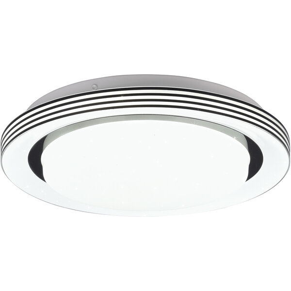 HLW LED LED Plafondlamp - Plafondverlichting - Trion Atras - 10.5W - Aanpasbare Kleur - Afstandsbediening - Dimbaar - Sterlicht - Rond - Mat Zwart - Kunststof HLW LED LED Plafondlamp - Plafondverlichting - Trion Atras - 10.5W - Aanpasbare Kleur - Afstandsbediening - Dimbaar - Sterlicht - Rond - Mat Zwart - Kunststof