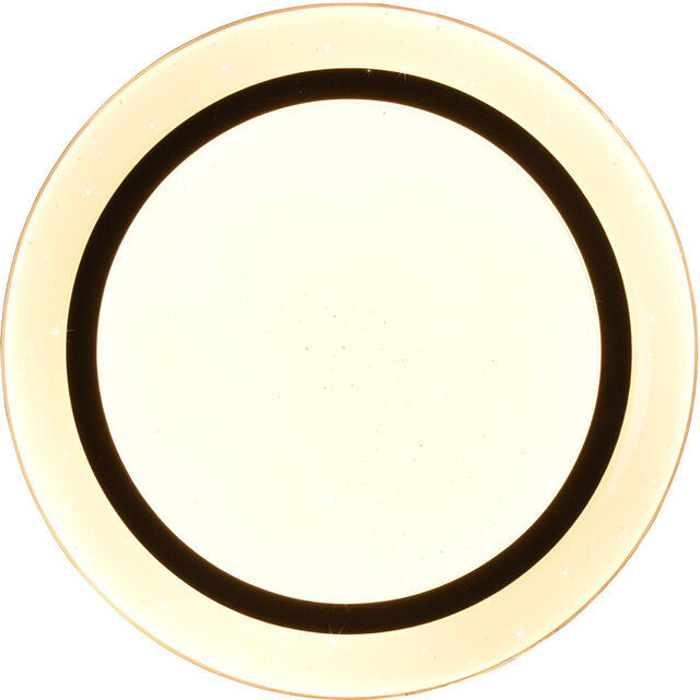 HLW LED LED Ceiling Light - Ceiling Lighting - Trion Atras - 10.5W - Adjustable Color - Remote Control - Dimmable - Star Light - Round - Matte Black - Plastic