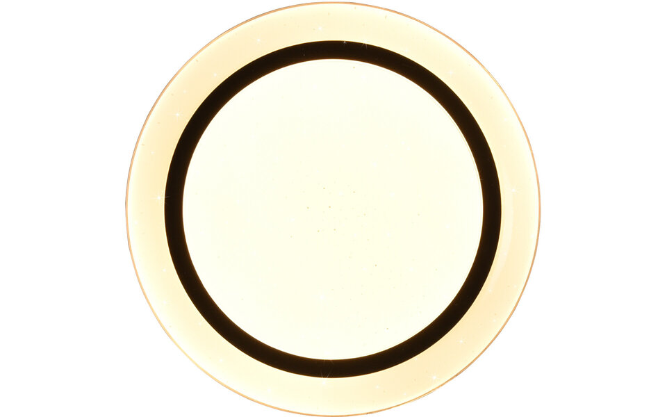 HLW LED LED Plafondlamp - Plafondverlichting - Trion Atras - 10.5W - Aanpasbare Kleur - Afstandsbediening - Dimbaar - Sterlicht - Rond - Mat Zwart - Kunststof