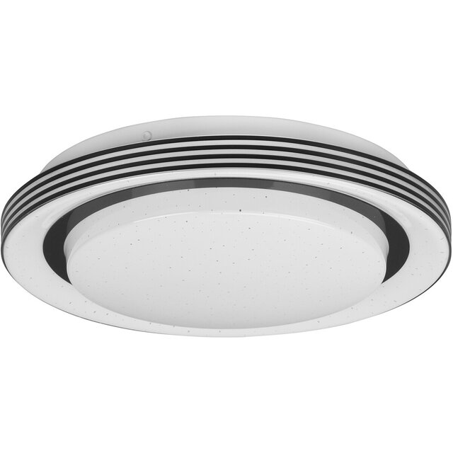 HLW LED LED Ceiling Light - Ceiling Lighting - Trion Atras - 10.5W - Adjustable Color - Remote Control - Dimmable - Star Light - Round - Matte Black - Plastic