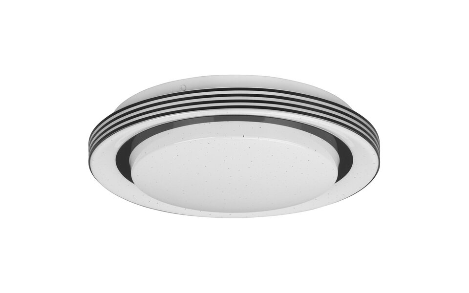 HLW LED LED Ceiling Light - Ceiling Lighting - Trion Atras - 10.5W - Adjustable Color - Remote Control - Dimmable - Star Light - Round - Matte Black - Plastic