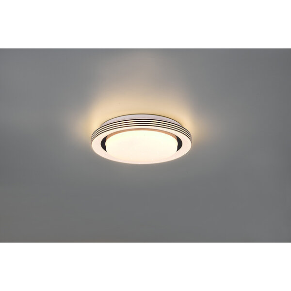 HLW LED LED Plafondlamp - Plafondverlichting - Trion Atras - 10.5W - Aanpasbare Kleur - Afstandsbediening - Dimbaar - Sterlicht - Rond - Mat Zwart - Kunststof HLW LED LED Plafondlamp - Plafondverlichting - Trion Atras - 10.5W - Aanpasbare Kleur - Afstandsbediening - Dimbaar - Sterlicht - Rond - Mat Zwart - Kunststof