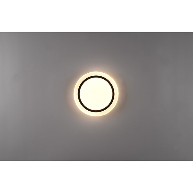 HLW LED LED Ceiling Light - Ceiling Lighting - Trion Atras - 10.5W - Adjustable Color - Remote Control - Dimmable - Star Light - Round - Matte Black - Plastic