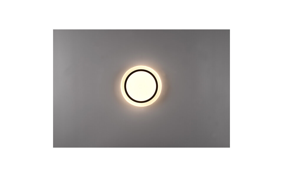 HLW LED LED Ceiling Light - Ceiling Lighting - Trion Atras - 10.5W - Adjustable Color - Remote Control - Dimmable - Star Light - Round - Matte Black - Plastic