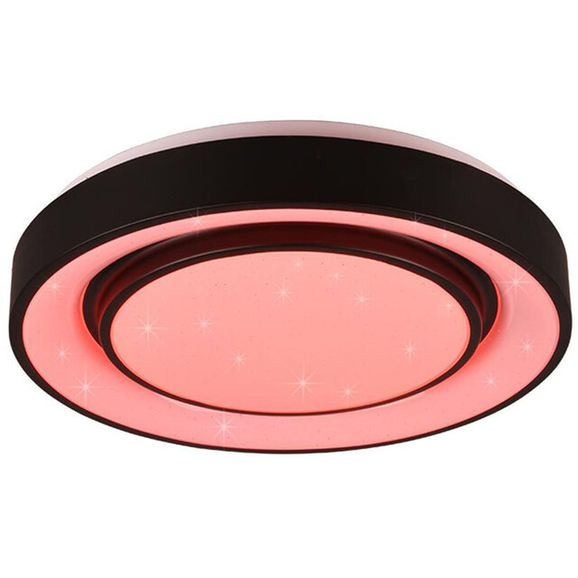 ronde mat zwarte LED plafondlamp met 20W vermogen en instelbare kleurtemperatuur RGBW ronde mat zwarte LED plafondlamp met 20W vermogen en instelbare kleurtemperatuur RGBW