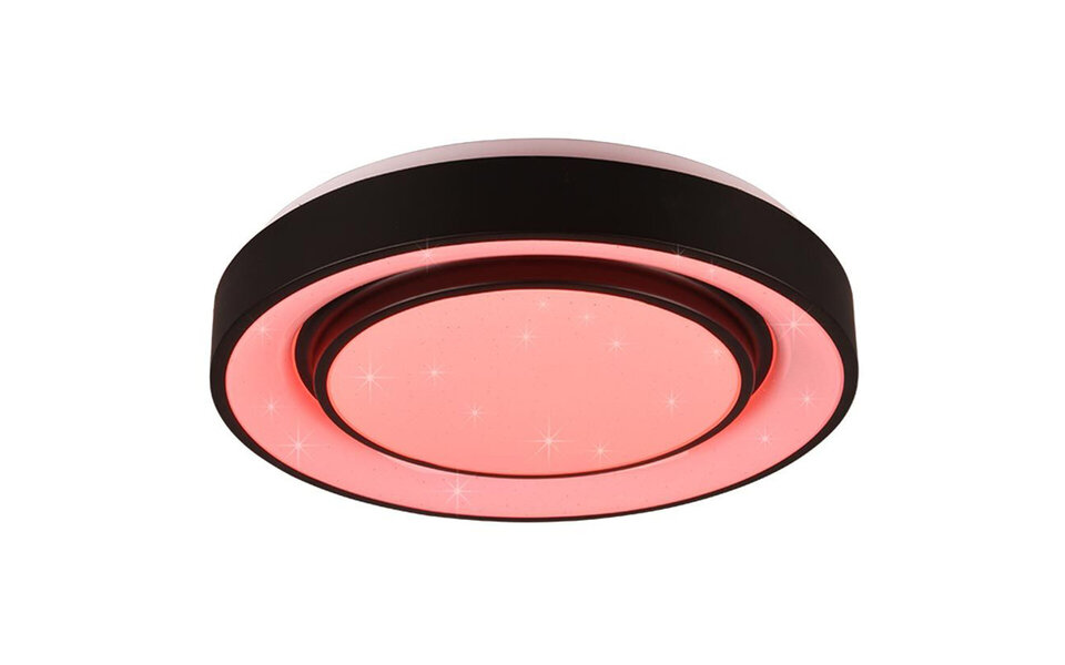 HLW LED LED Ceiling Light WiZ - Smart LED - Ceiling Lighting - Trion Monan - 20W - Adjustable Color - RGBW - Dimmable - Round - Matte Black - Aluminum HLW LED LED Ceiling Light WiZ - Smart LED - Ceiling Lighting - Trion Monan - 20W - Adjustable Color - RGBW - Dimmable - Round - Matte Black - Aluminum