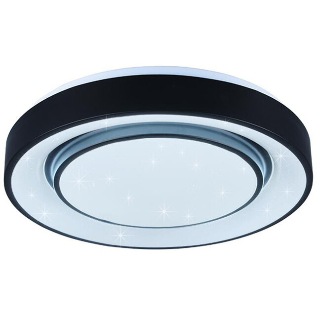 HLW LED LED Ceiling Light WiZ - Smart LED - Ceiling Lighting - Trion Monan - 20W - Adjustable Color - RGBW - Dimmable - Round - Matte Black - Aluminum HLW LED LED Ceiling Light WiZ - Smart LED - Ceiling Lighting - Trion Monan - 20W - Adjustable Color - RGBW - Dimmable - Round - Matte Black - Aluminum