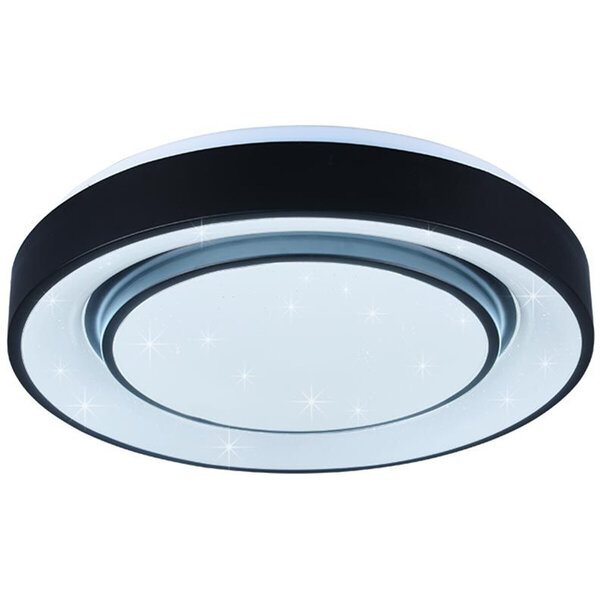 HLW LED LED Plafondlamp WiZ - Smart LED - Plafondverlichting - Trion Monan - 20W - Aanpasbare Kleur - RGBW - Dimbaar - Rond - Mat Zwart - Aluminium HLW LED LED Plafondlamp WiZ - Smart LED - Plafondverlichting - Trion Monan - 20W - Aanpasbare Kleur - RGBW - Dimbaar - Rond - Mat Zwart - Aluminium