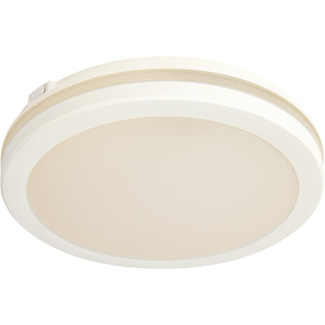 LED Plafondlamp - Kozolux Scarly - 30W 2700lm - Natuurlijk Wit 4200K - IP65 - Rond - Wit LED Plafondlamp - Kozolux Scarly - 30W 2700lm - Natuurlijk Wit 4200K - IP65 - Rond - Wit