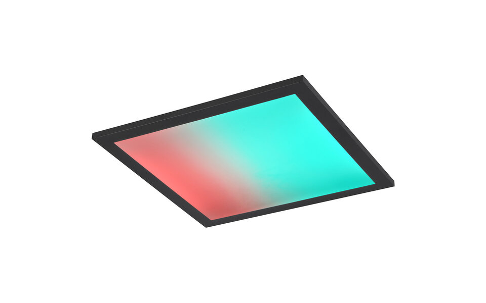 HLW LED LED Plafondlamp - Plafondverlichting - Trion Atex - 13W - RGBW - Dimbaar - Aanpasbare Kleur - Afstandsbediening - Nachtlamp - Mat Zwart - Metaal HLW LED LED Plafondlamp - Plafondverlichting - Trion Atex - 13W - RGBW - Dimbaar - Aanpasbare Kleur - Afstandsbediening - Nachtlamp - Mat Zwart - Metaal