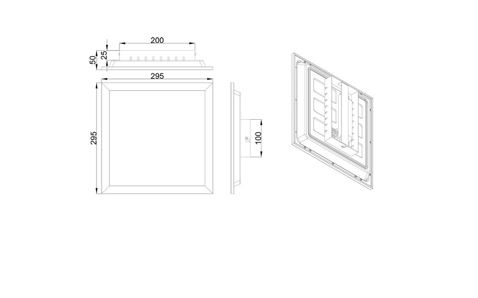 HLW LED LED Ceiling Light - Ceiling Lighting - Trion Atex - 13W - RGBW - Dimmable - Adjustable Color - Remote Control - Night Light - Matte Black - Metal