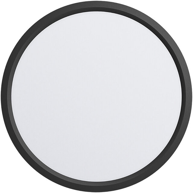 HLW LED LED Plafondlamp - Brinton Jin - 45W 5280lm - Aanpasbare Lichtkleur 3000K-4000K-6500K - Ø500 mm - Opbouw - Rond - Zwart