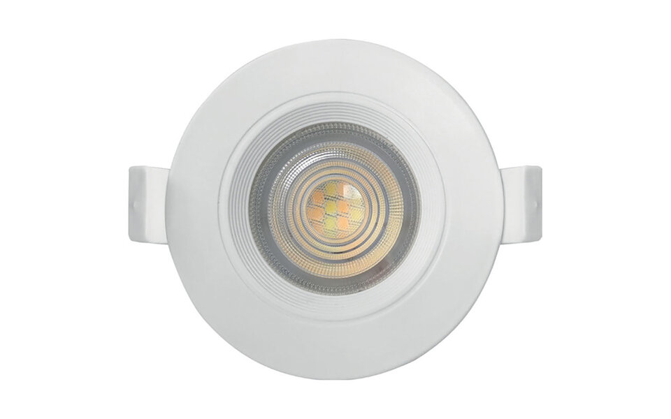 HLW LED LED Recessed Spotlight - Brinton - 7W 630lm 38D - IP54 Waterproof - 865 Bright/Cool White 6500K - Round - White HLW LED LED Recessed Spotlight - Brinton - 7W 630lm 38D - IP54 Waterproof - 865 Bright/Cool White 6500K - Round - White