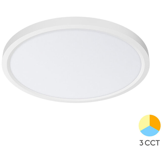 ronde witte LED plafondlamp 36W met 3960 lumen en koel wit licht van 6500K