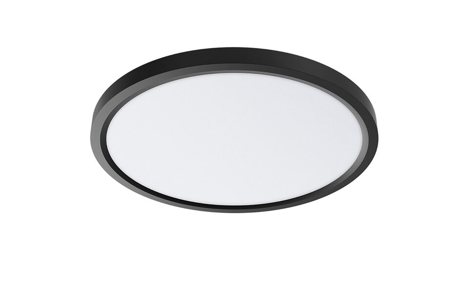 HLW LED LED Plafondlamp - Brinton Jin - 45W 5280lm - 830 Warm Wit 3000K - Ø500 mm - Opbouw - Rond - Zwart