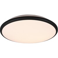 LED Plafondlamp Trion Lombis Mat Zwart 20,5W Dimbaar