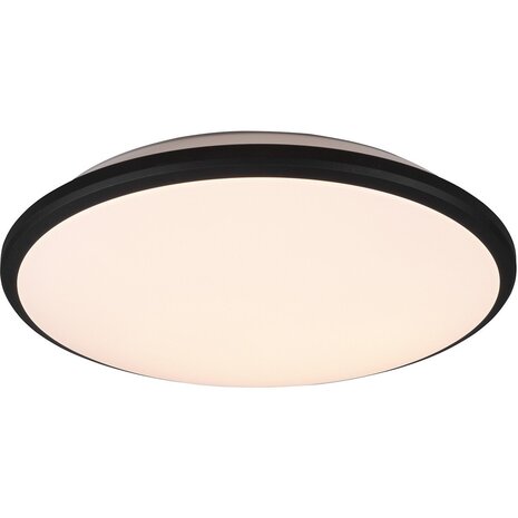 LED Plafondlamp - Plafondverlichting - Trion Lombis - 20.5W - Warm Wit 3000K - Dimbaar - Rond - Mat Zwart - Kunststof LED Plafondlamp - Plafondverlichting - Trion Lombis - 20.5W - Warm Wit 3000K - Dimbaar - Rond - Mat Zwart - Kunststof