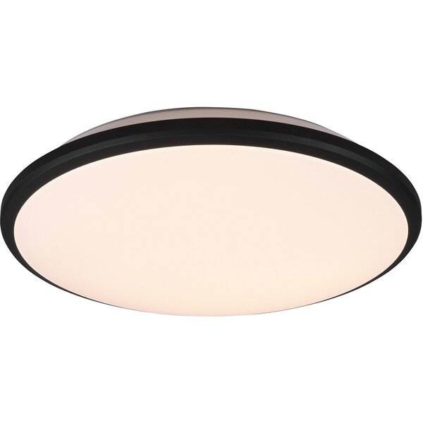 HLW LED LED Plafondlamp - Plafondverlichting - Trion Lombis - 20.5W - Warm Wit 3000K - Dimbaar - Rond - Mat Zwart - Kunststof HLW LED LED Plafondlamp - Plafondverlichting - Trion Lombis - 20.5W - Warm Wit 3000K - Dimbaar - Rond - Mat Zwart - Kunststof
