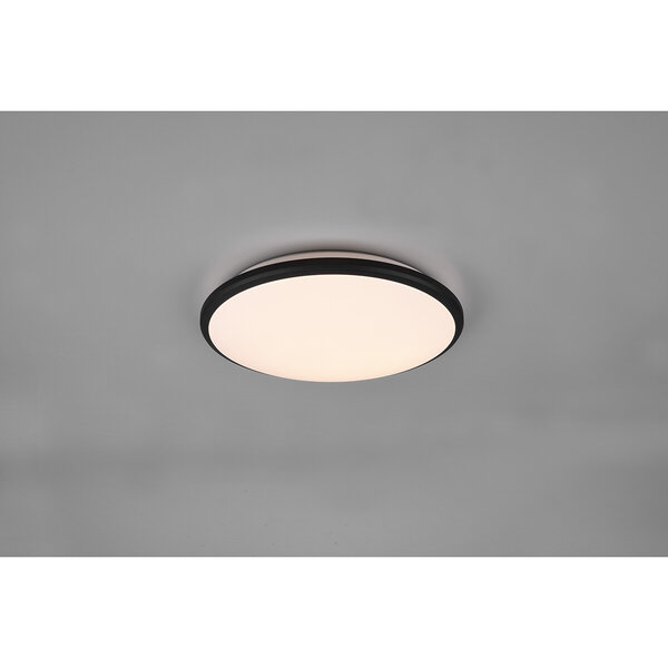 HLW LED LED Plafondlamp - Plafondverlichting - Trion Lombis - 20.5W - Warm Wit 3000K - Dimbaar - Rond - Mat Zwart - Kunststof HLW LED LED Plafondlamp - Plafondverlichting - Trion Lombis - 20.5W - Warm Wit 3000K - Dimbaar - Rond - Mat Zwart - Kunststof