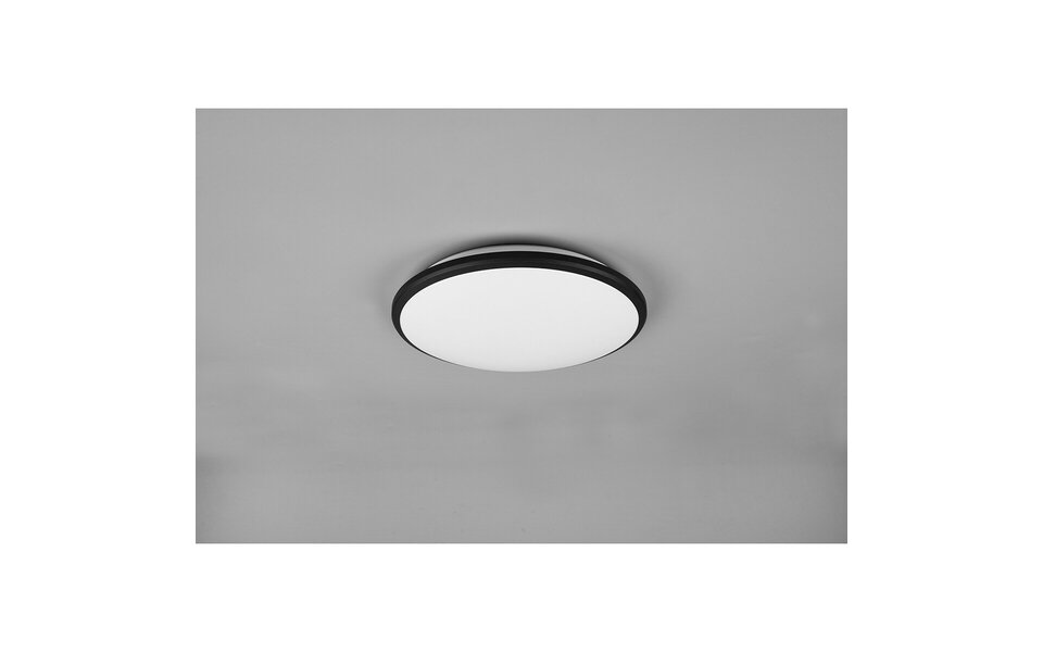 HLW LED LED Ceiling Light - Ceiling Lighting - Trion Lombis - 20.5W - Warm White 3000K - Dimmable - Round - Matte Black - Plastic HLW LED LED Ceiling Light - Ceiling Lighting - Trion Lombis - 20.5W - Warm White 3000K - Dimmable - Round - Matte Black - Plastic
