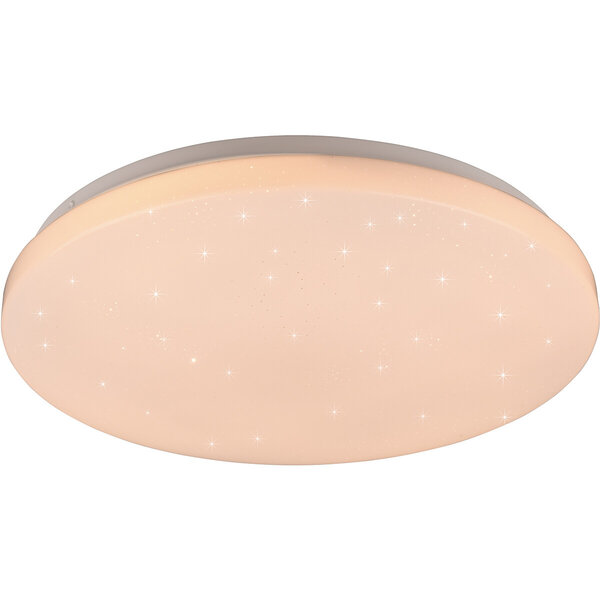 HLW LED LED Plafondlamp - Plafondverlichting - Trion Kalina - 18W - RGBW - Dimbaar - Aanpasbare Kleur - Afstandsbediening - Sterlicht - Rond - Mat Wit - Kunststof HLW LED LED Plafondlamp - Plafondverlichting - Trion Kalina - 18W - RGBW - Dimbaar - Aanpasbare Kleur - Afstandsbediening - Sterlicht - Rond - Mat Wit - Kunststof