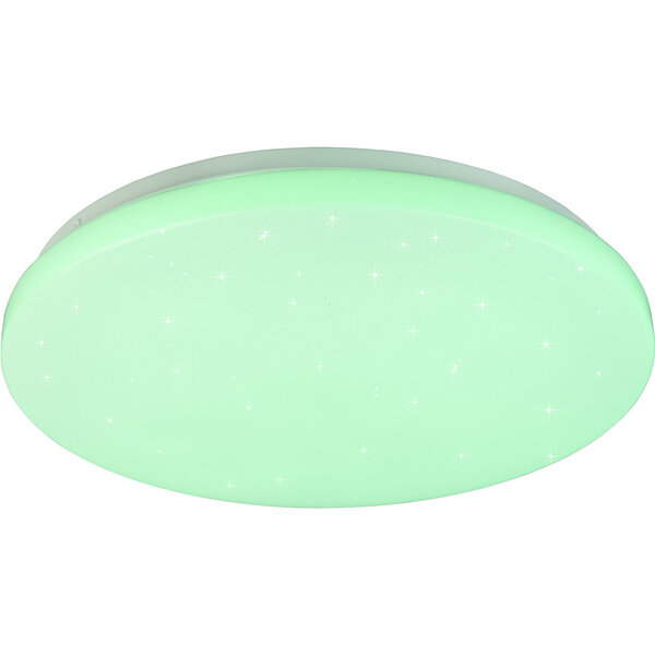 HLW LED LED Plafondlamp - Plafondverlichting - Trion Kalina - 18W - RGBW - Dimbaar - Aanpasbare Kleur - Afstandsbediening - Sterlicht - Rond - Mat Wit - Kunststof HLW LED LED Plafondlamp - Plafondverlichting - Trion Kalina - 18W - RGBW - Dimbaar - Aanpasbare Kleur - Afstandsbediening - Sterlicht - Rond - Mat Wit - Kunststof