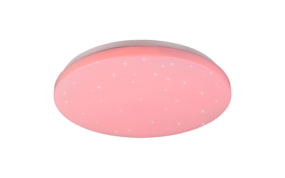 HLW LED LED Plafondlamp - Plafondverlichting - Trion Kalina - 18W - RGBW - Dimbaar - Aanpasbare Kleur - Afstandsbediening - Sterlicht - Rond - Mat Wit - Kunststof