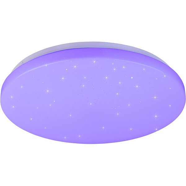 HLW LED LED Plafondlamp - Plafondverlichting - Trion Kalina - 18W - RGBW - Dimbaar - Aanpasbare Kleur - Afstandsbediening - Sterlicht - Rond - Mat Wit - Kunststof HLW LED LED Plafondlamp - Plafondverlichting - Trion Kalina - 18W - RGBW - Dimbaar - Aanpasbare Kleur - Afstandsbediening - Sterlicht - Rond - Mat Wit - Kunststof