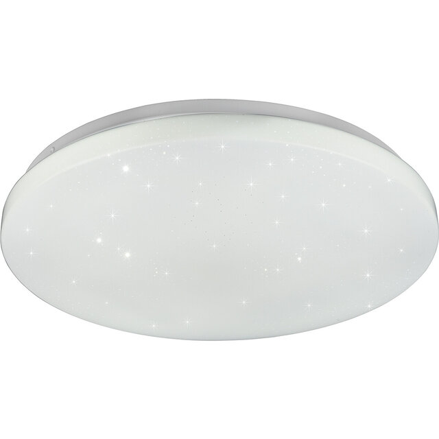HLW LED LED Plafondlamp - Plafondverlichting - Trion Kalina - 18W - RGBW - Dimbaar - Aanpasbare Kleur - Afstandsbediening - Sterlicht - Rond - Mat Wit - Kunststof