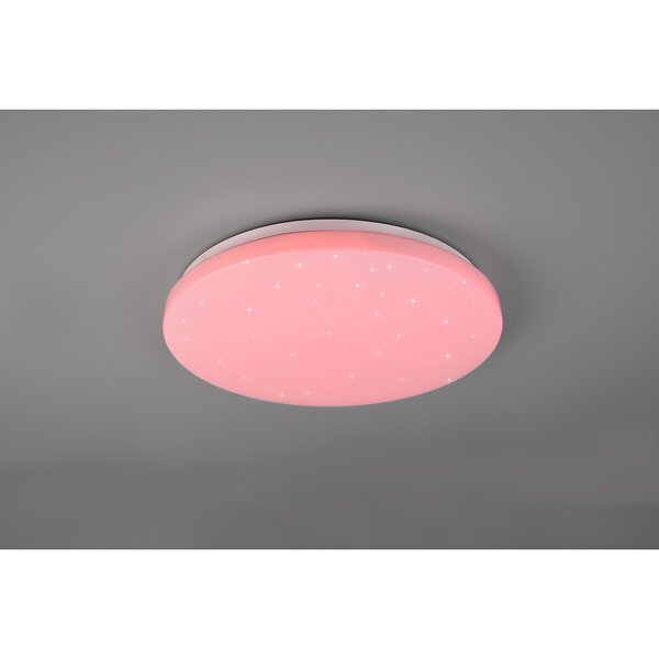 HLW LED LED Plafondlamp - Plafondverlichting - Trion Kalina - 18W - RGBW - Dimbaar - Aanpasbare Kleur - Afstandsbediening - Sterlicht - Rond - Mat Wit - Kunststof HLW LED LED Plafondlamp - Plafondverlichting - Trion Kalina - 18W - RGBW - Dimbaar - Aanpasbare Kleur - Afstandsbediening - Sterlicht - Rond - Mat Wit - Kunststof