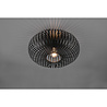 HLW LED LED Ceiling Light - Ceiling Lighting - Trion Johy - E27 Fitting - Round - Industrial - Matte Black - Aluminum - 40cm