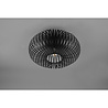 HLW LED LED Ceiling Light - Ceiling Lighting - Trion Johy - E27 Fitting - Round - Industrial - Matte Black - Aluminum - 40cm
