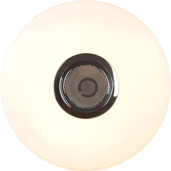 HLW LED LED Plafondlamp - Plafondverlichting - Trion Minan - 15.5W - RGBW - Dimbaar - Aanpasbare Kleur - Afstandsbediening - Bluetooth Speaker - Sterlicht -  Rond - Mat Wit - Kunststof